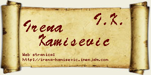 Irena Kamišević vizit kartica